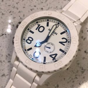 SOLD- White Nixon Men’s Watch